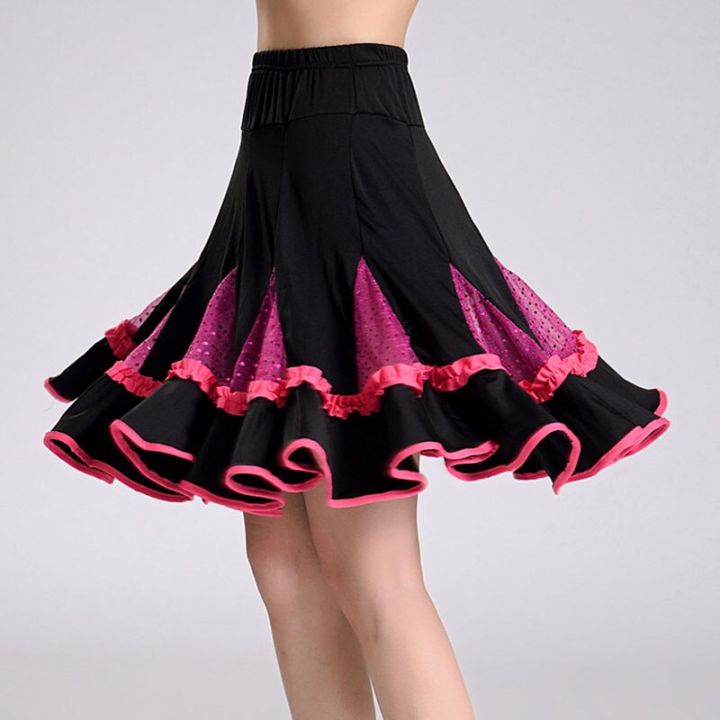 Modern Dance Skirt Flamenco Ballroom Waltz Practice Dance Skirt Big ...