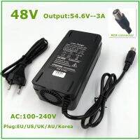 【100%-original】 FairBay 54.6V3A ชาร์จ Li-Ion 48V สำหรับจักรยานไฟฟ้าชุดลิเธียมพร้อมขั้วต่อปลั๊ก RCA