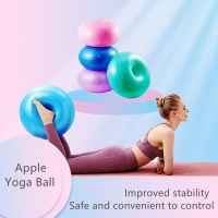 Doughnut Apple Yoga Balls Thickened Pilates Ball Explosion Proof Anti-burst Balance Fitness Restore Stable Equipment Exercise