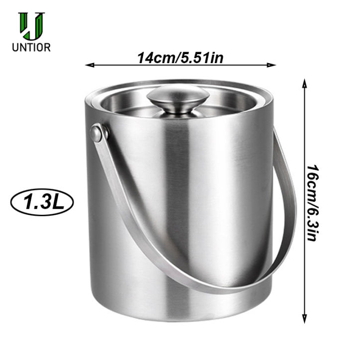 untior-1-3l3l-stainless-steel-ice-bucket-portable-double-wall-insulated-bucket-with-lid-wine-barrel-champagne-cooler-bar-tools
