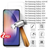 2pcs Tempered Glass For Samsung Galaxy A24 A54 A34 A14 5G Screen Protector For Sumsung F14 M54 M04 F04 M14 Protective Film