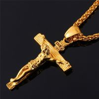 Stainless Steel Christian Cross Necklace Men 39;s Stainless Steel Cross Pendant - 2023 - Aliexpress