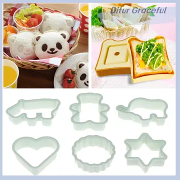 6pcs/set Cookie Cutters In Dog Shape, Plastic Cookie Knife, Pastry