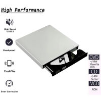 DVD ROM External Optical Drive USB 2.0 CDDVD-ROM CD-RW Player Burner Slim Reader Recorder Computer Components