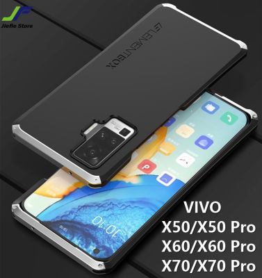 JieFie เคสโทรศัพท์หรูหรา VIVO X50 / X50 Pro / X60 / X60 Pro / X70 / X70 Pro Ultra-Thin อลูมิเนียมองค์ประกอบแฟชั่นเกราะกันกระแทกฝาครอบโทรศัพท์