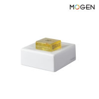 MOGEN AC12 ที่วางสบู่เซรามิคทรงสี่เหลี่ยม สีขาว