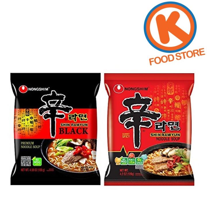 Nongshim Shin Ramyun / Black Ramen 120g/134g Korean Foods Products ...