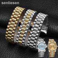 ดั้งเดิม2023☫นาฬิกาลูกปัดสายรัดเหล็กละเอียด3เส้นสำหรับ Rolex Oyster แบบคงที่สายโซ่นาฬิกาโลหะสมุดแพลนเนอร์เคลื่อนที่20มม.