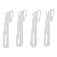 【LZ】❄﹍☬  Plastic Curtain Hanging Hooks Acessórios para Janela Branco Altura ajustável Suspensão 9cm 200Pcs