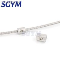 ❇♀☂ 2pcs 304 stainless steel handscrew Clamp Wire Rope Clip with Hexagon Grub Screw Bolts buckle for 2 3 4 5 6 8 10 12mm steel wire