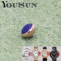 ใช้สำหรับ V6ชุดลูกโป่งสีน้ำเงิน Cartier 28/33/36/42อุปกรณ์เสริมของนาฬิกาอุปกรณ์เสริมหัวมงกุฎกันน้ำเครื่องมือ1ชิ้น
