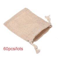 【hot】✖┋✹  60pcs/lots Jute Drawstring Sack Jewelry Storage Favors