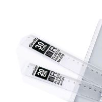 【CW】 Jindsihou/Cokai/Deli Transparent Plastic Ruler 15/20/30cm Measuring Straight Multifunction Rulers