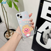 OKOK เคสโทรศัพท์แบบ Loopy สำหรับ Iphone 14 14Plus 14pro 14Promax 13 13pro 13Promax น่ารักสไตล์12 12pro 12Promax 11 11 11Promax นุ่มเคสโทรศัพท์ใสพร้อมเลนส์คลุมทั้งหมดป้องกันกล้องเคสโทรศัพท์ซิลิโคนแฟชั่นผู้ขายชั้นนำ