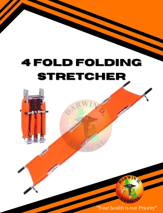 FOUR FOLD STRETCHER WITH SAFETY STRAP | Lazada PH