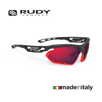 แว่นกันแดด Rudy Project Fotonyk Matte Black Red Fluo Polar 3FX HDR แว่นโพลาไรซ์
