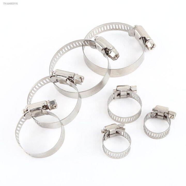 10pcs-iron-galvanized-adjustable-drive-hose-clamp-fuel-line-worm-size-gear-clip-pipe-clamp-tube-fasterner-8mm-spring-pipe-clip