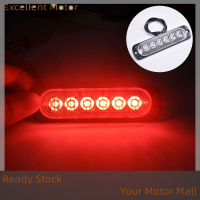 Excellent 6LED Car Strobe Warning Light Grill ไฟกระพริบไฟฉุกเฉิน