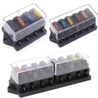 4/6/8/10 Way Car Fuse Box Car Fuse Holder Truck Auto Blade Fuse Box With 4/6/8/10/12 Fuses for 12V 32V ATO Standard Circuit