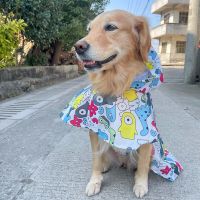 Dog Raincoat Pet Raincape Waterproof Dogs Clothes For Small Large Dogs Poncho Golden Retriever Rain Coat Pet Clothing S-4XL