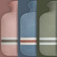 1/2 Liter Hot Water Bottle With Cover Cold proof Keep Warm Pouch Water Injection Portable Hand Warmer Hot Water Bag 물주머니핫팩