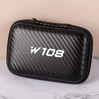 Car Portable U Disk Headphone Data Cable Protection Box Electronics Produst Storage Cable Bag For Mercedes Benz AMG W108 Logo