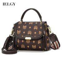 IELGY Women S Retro Print All-Match Broadband Messenger Bag