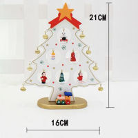 DIY Christmas Ornament Wooden Christmas Tree Christmas Hanging Ornament Gift for Children Home Xmas Table Decoration