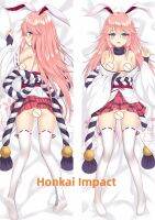 Dakimakura อะนิเมะปลอกหมอน Honkai ผลกระทบขนาดชีวิตสองด้านพิมพ์ร่างกายปลอกหมอนของขวัญสามารถปรับแต่ง