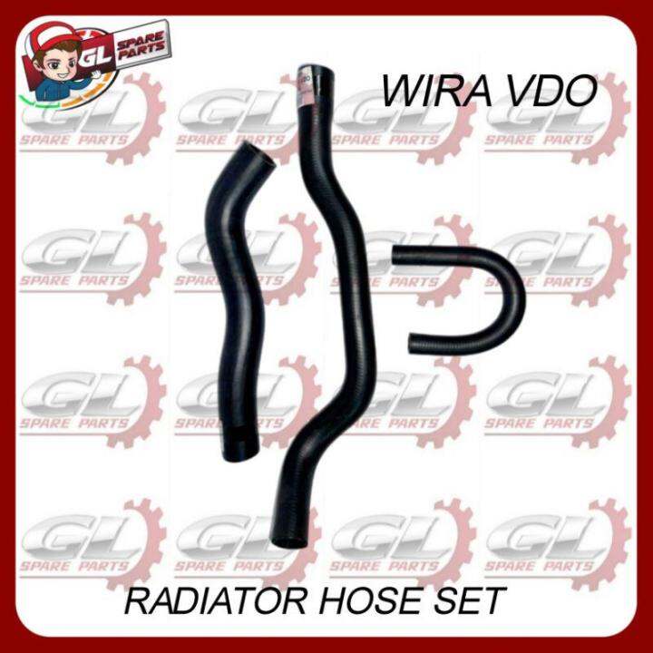 RADIATOR HOSE SET PROTON WIRA 1.3 1.5 INJECTION CARBURETOR VDO Lazada