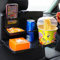 Multi-function Plastic Car Seat Back Organizer Foldable Table Travel Foldable Dining Tray Car Seat Food Beverage Phone Holder