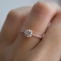 【☑Fast Delivery☑】 suncila ลูกศรแปดหัวใจ Cincin Rose Gold 18K แหวนสตรีสำหรับผู้หญิงเพชร Anillos De Bizuteria Bague Vvs1แหวนเพชรงานแต่งงาน