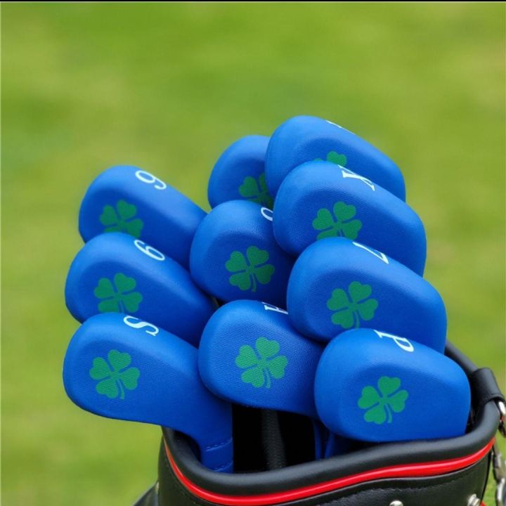 2023-clovers-lucky-grass-golf-clubs-set-of-rod-head-ball-head-cap-set-case-leather-waterproof-wooden-set