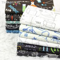 ✼♨✈ Half Yard Plain Cotton Fabric With Mathematics Chymist Physical Formula Handmade DIY Bag Garment Cloth 100 Cotton CR-786