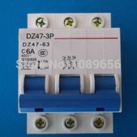 Dz47 3P 6a เบรกเกอร์ Ac Mcb เบรกเกอร์ความปลอดภัย C ประเภท C45