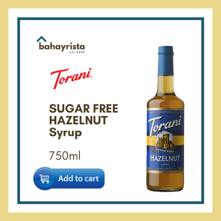 Torani Sugar Free Hazelnut Syrup 750ml Lazada Ph