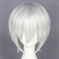 Concave and convex world rushed cosplay cos ghost fox days silver become warped wig hair false hair spot