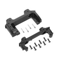 2Pcs Metal Bumper Mount Front and Rear Bumper Mount Servo Mount Stand for Axial SCX10 II 90046 1/10 RC Crawler Car Upgrade Parts