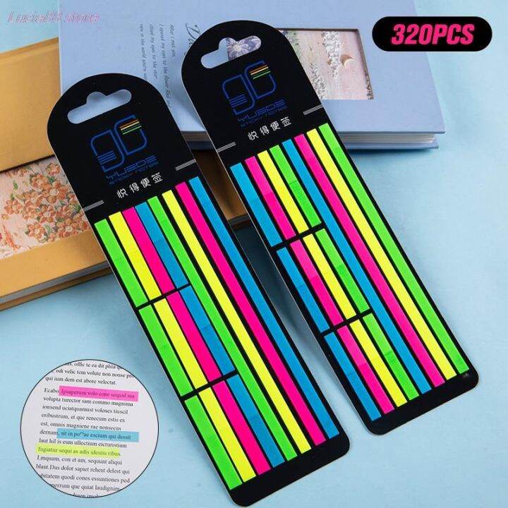 new-color-stickers-transparent-fluorescent-index-tabs-flags-sticky-note-stationery-children-gifts-stationery-reading