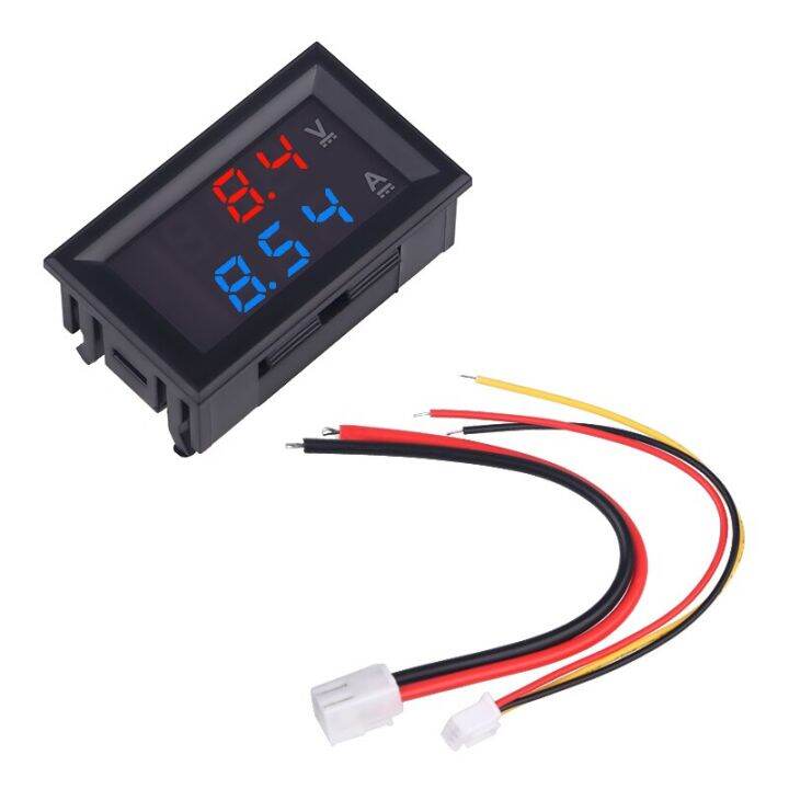 Red Blue Led Display Motorcycle Voltmeter Gauge Voltage Meter Digital ...