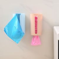 【jw】❃ No punching Plastic Wall Hanging Garbage Holder Mounted Trash Storage Cotton