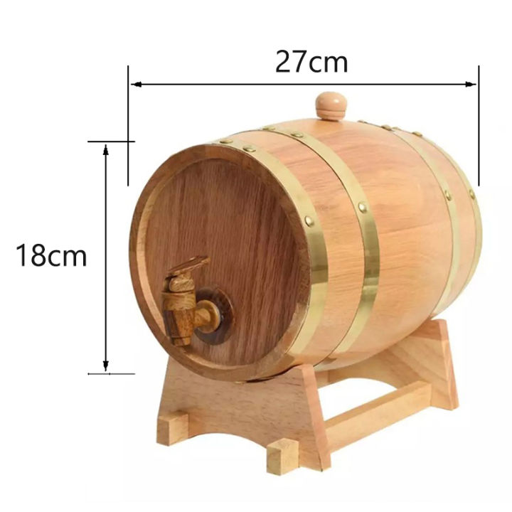 ส่งจากกรุงเทพ-ถังไวน์เหมาะสำหรับเก็บวิสกี้-ถังไม้โอ๊ค-5l-ไวน์บ้านเก็บ-oak-ไม้ถังใส่ไวน์เบียร์วิสกี้-rum-port-keg-vintage-wood-oak-timber-wine-barrel-แกว่งตัว