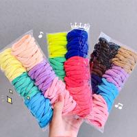 【CW】 50/100pcs Set Colorful Elastic Hair Bands Womens Ponytail Hold Tie Rubber Scrunchie Kids Accessories