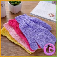 Thai Dee ถุงมืออาบน้ำ ถุงมือขัดผิวอาบน้ำ ขจัดเซลล์ผิวเก่า พร้อมส่ง Glove-style bath towel