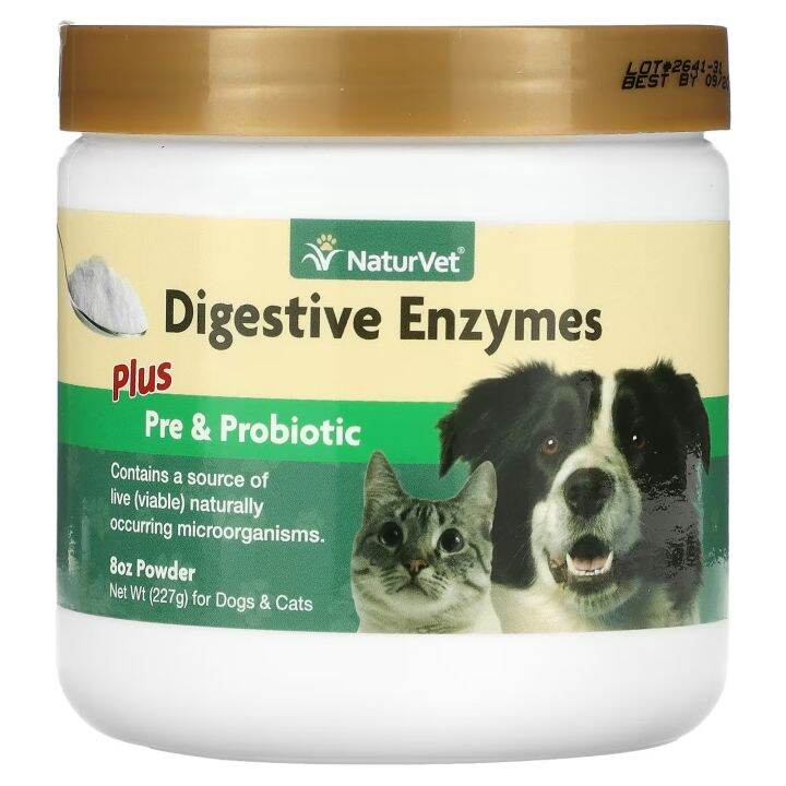 [PREORDER] NATURVET DIGESTIVE ENZYMES PLUS PRE & PROBIOTIC POWDER FOR