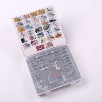 INNE 32 pcs For Brother Singer Darning Sewing Machine Presser Press Foot Feet Domestic Braiding Blind Stitch