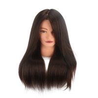 hot！【DT】▫✒  Manequin Inch Real Human Hair Training Hairdresser Styling