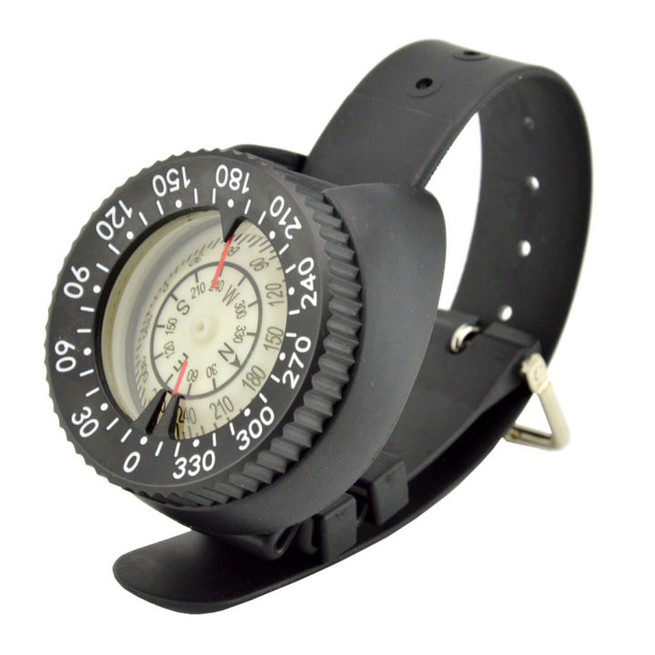 professional-diving-compass-outdoor-compass-waterproof-navigator-digital-watch-scuba-watchband-compass-fluorescent-dial-compass