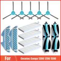 สำหรับ Cecotec Conga 1390 1290 1590เครื่องดูดฝุ่นหุ่นยนต์อะไหล่หลักแปรง Hepa กรองแปรงด้านข้างซับผ้ายาจกอุปกรณ์เสริม