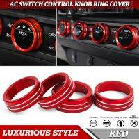 ❄♚❣ 4pcs Red Inner AC Climate Control 2WD/4WD Switch Knob Ring Cover For Toyota Tacoma 2016 2017 2018 2019 2020 2021 2022 2023